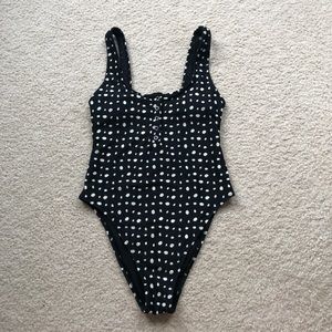 Aerie Henley style One Piece Swimsuit